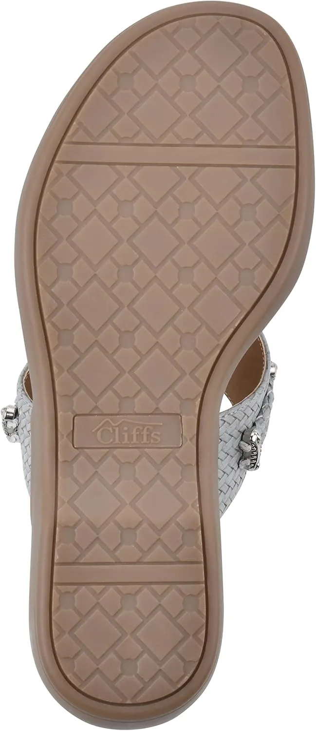CLIFFS BY WHITE MOUNTAIN Women's Bailee Cushioned Flip Flop Sandal