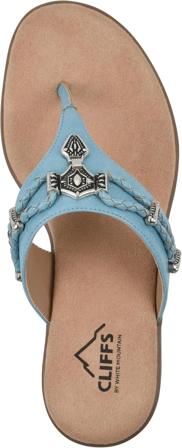 CLIFFS BY WHITE MOUNTAIN Women's Bailee Cushioned Flip Flop Sandal