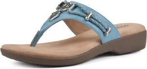CLIFFS BY WHITE MOUNTAIN Women's Bailee Cushioned Flip Flop Sandal