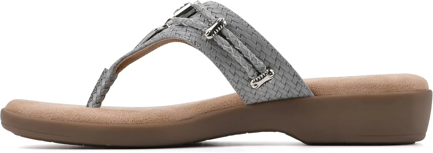 CLIFFS BY WHITE MOUNTAIN Women's Bailee Cushioned Flip Flop Sandal