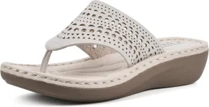 CLIFFS BY WHITE MOUNTAIN Women's Compact Wedge Sandal