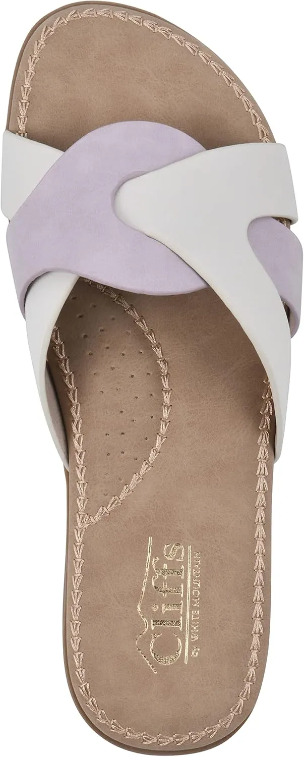 CLIFFS BY WHITE MOUNTAIN Women's Fortunate Woven Slide Sandal
