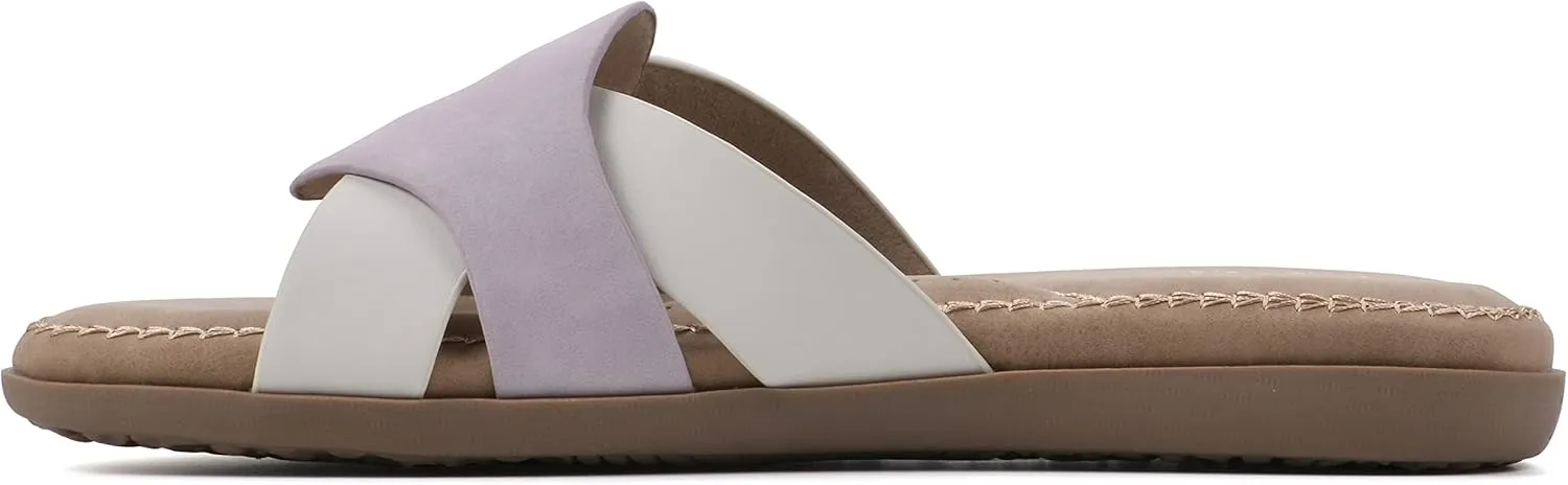CLIFFS BY WHITE MOUNTAIN Women's Fortunate Woven Slide Sandal