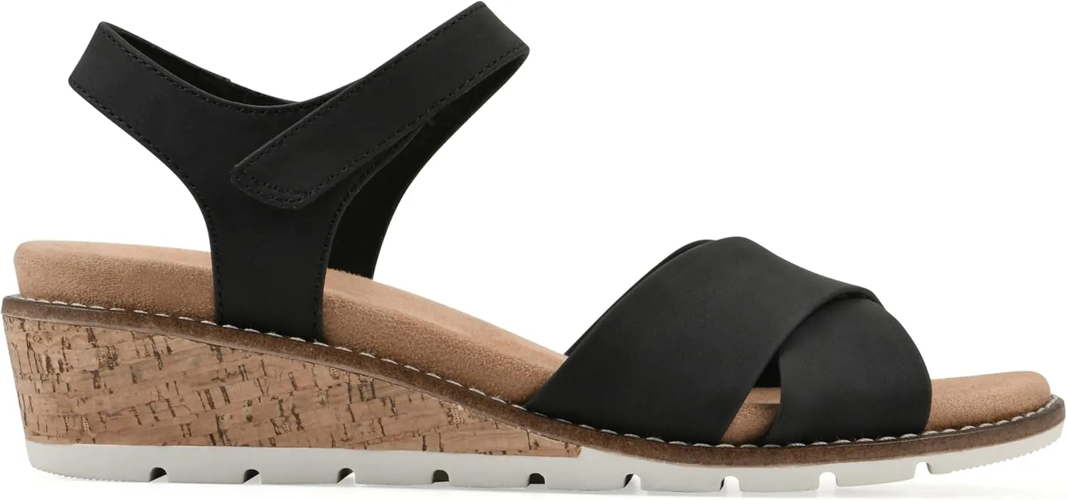CLIFFS BY WHITE MOUNTAIN Women's Tinna Cork Wedge Sandal