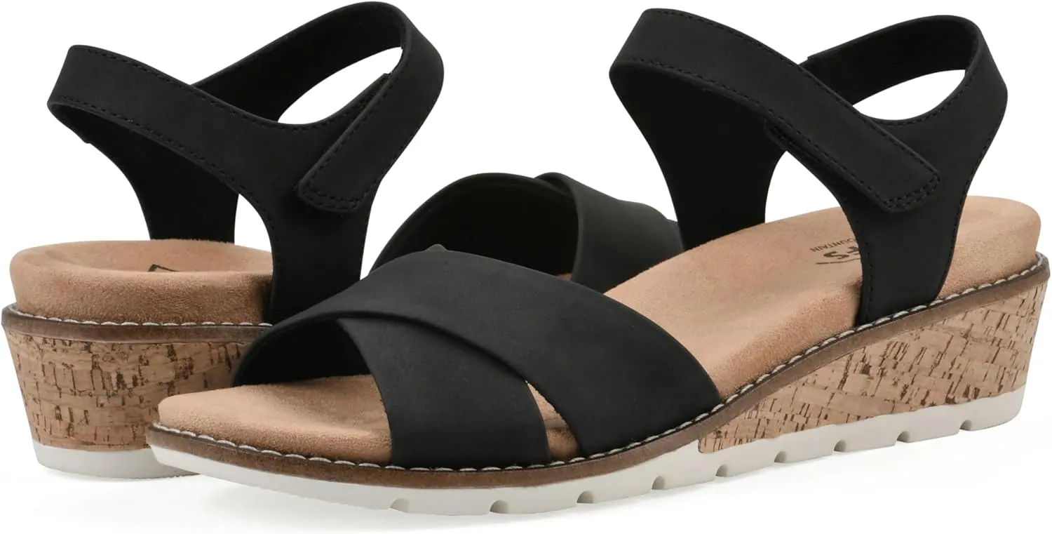 CLIFFS BY WHITE MOUNTAIN Women's Tinna Cork Wedge Sandal
