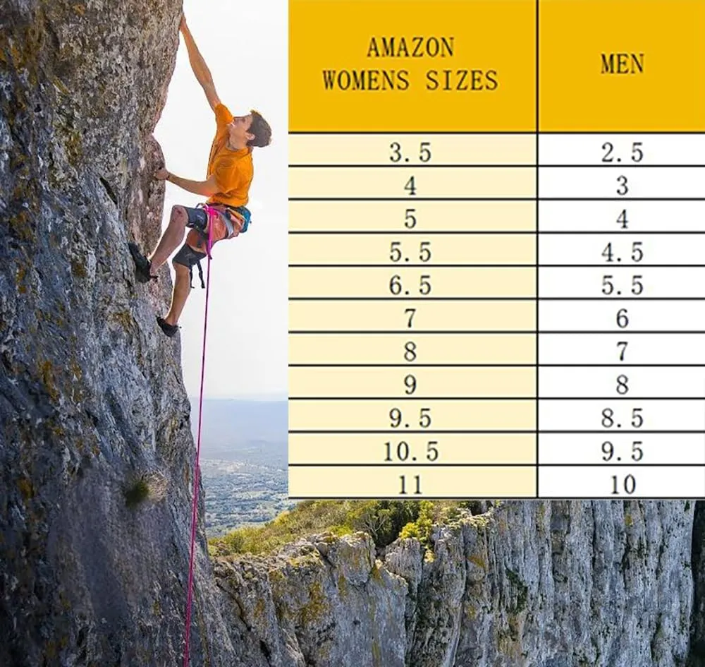 Climbing Shoes Mens Light Anti-Slip Indoor Outdoor Rock Climbing Sneaker for Beginners Professional Climbers