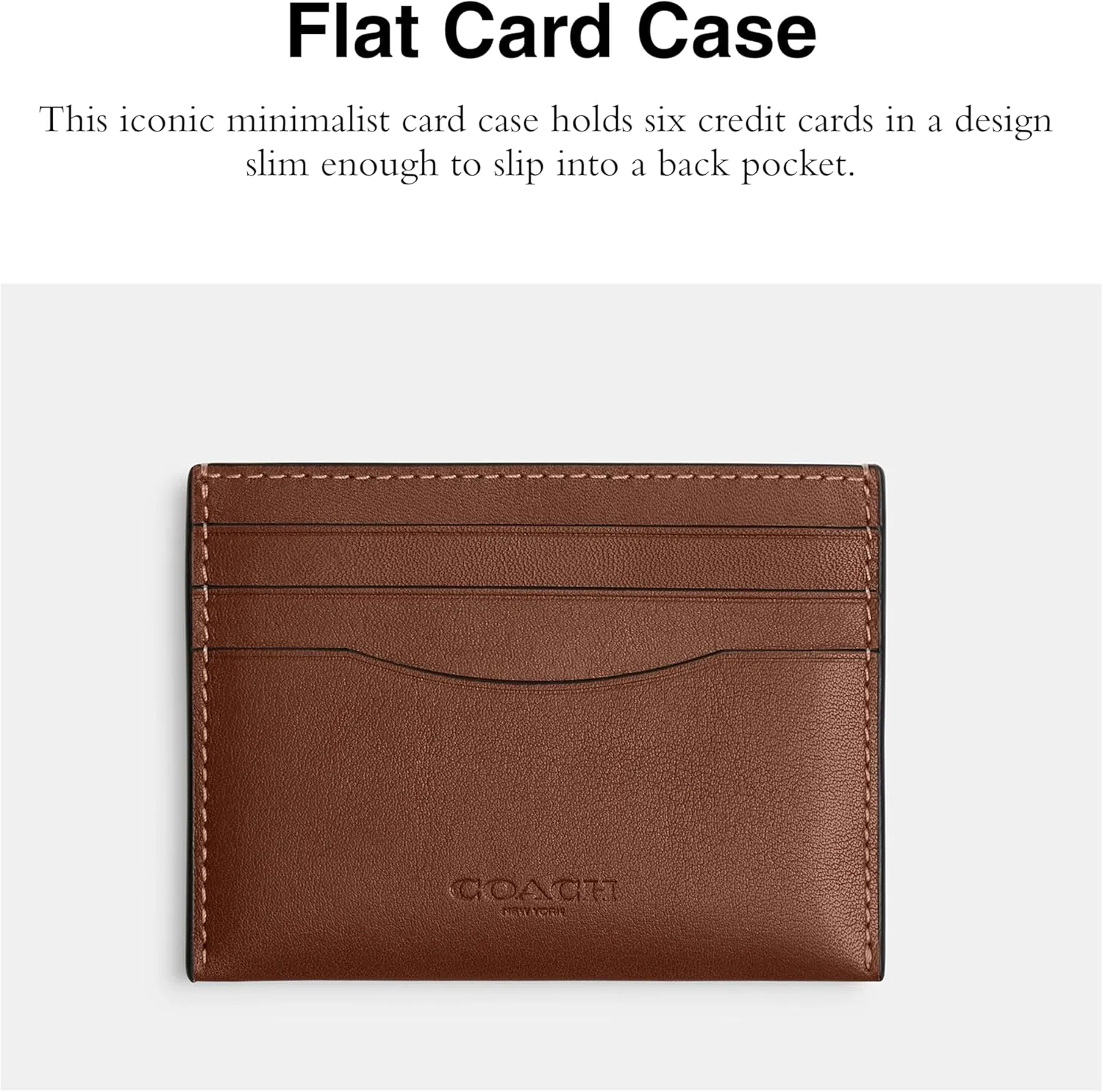 Coach Men's Flat Card CASE
