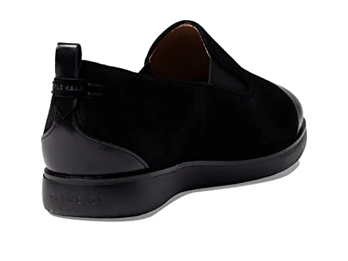 Cole Haan Grand Atlantic Slip-On Loafer Black Suede 6 B (M)