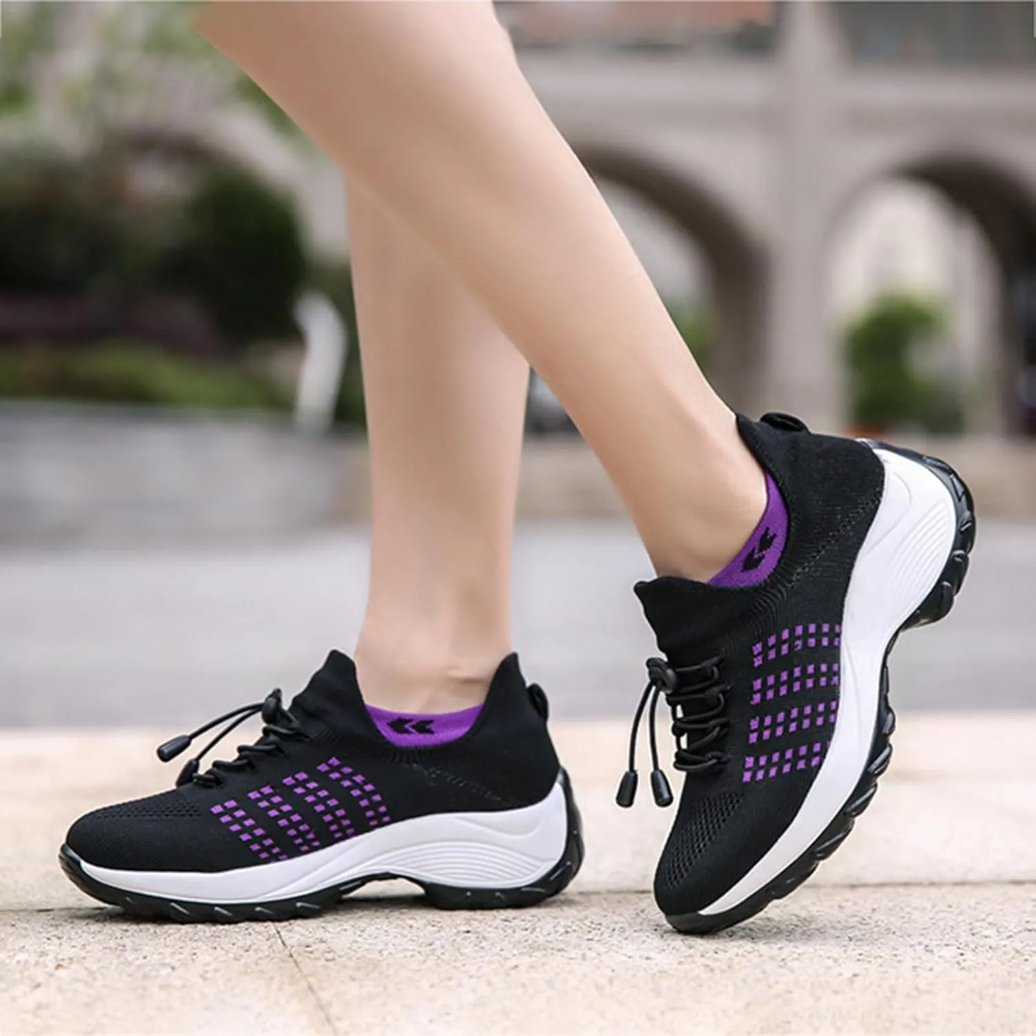 Comfort Orthowear Shoes for Women Streach Comfortwear Orthopedic Sneakers Ortho Breathable Shoes for Plantar Fasciitis