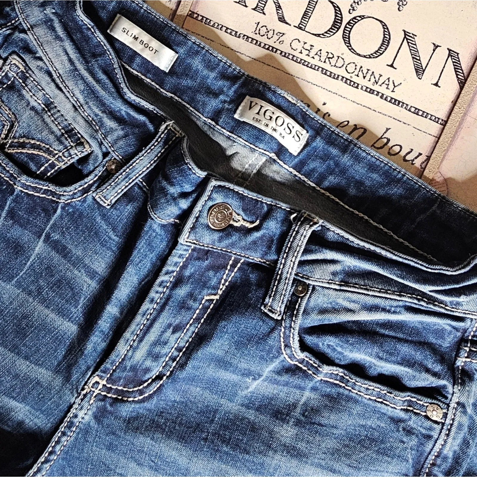 Comfy, High Waisted Vigoss Stretchy Slim Jean's