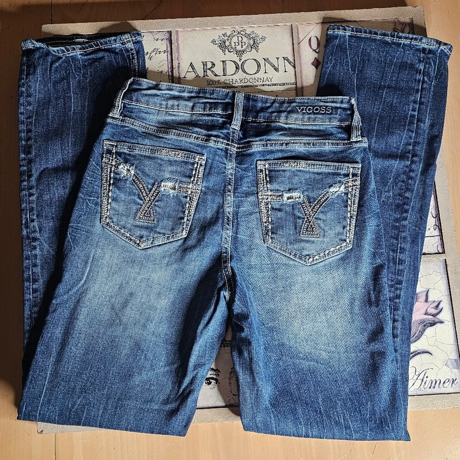 Comfy, High Waisted Vigoss Stretchy Slim Jean's