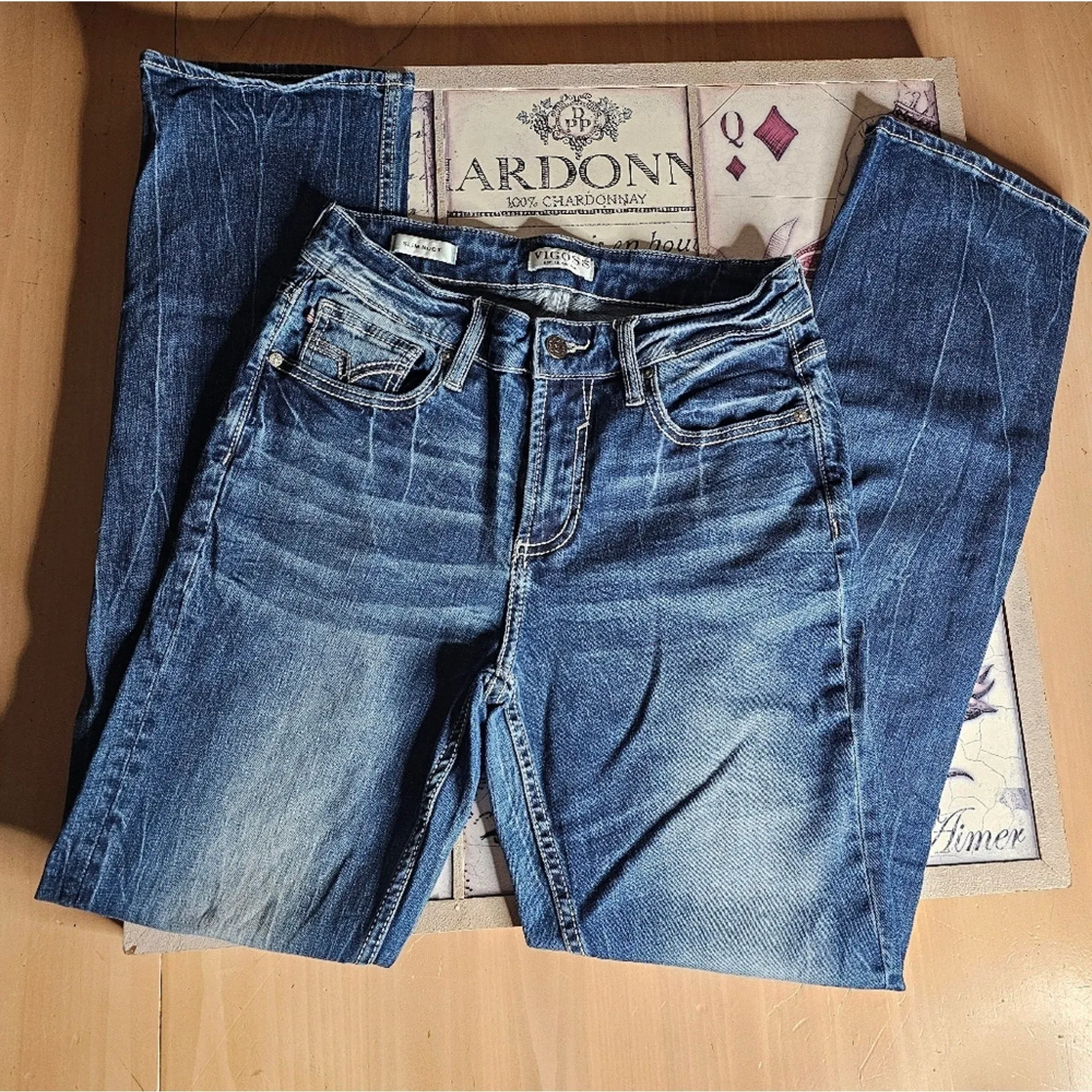 Comfy, High Waisted Vigoss Stretchy Slim Jean's