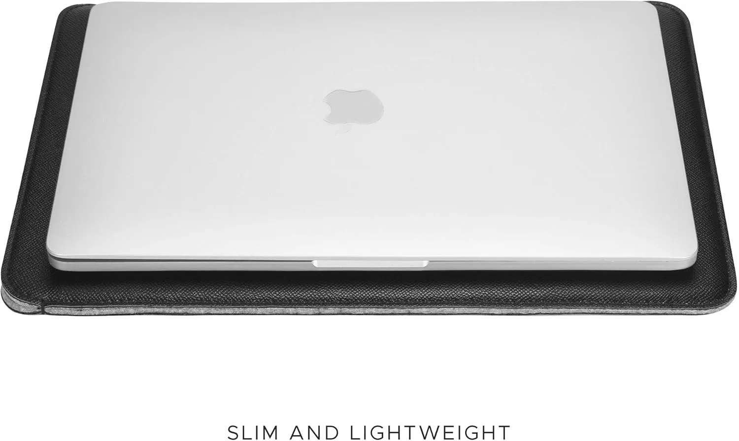 Comfyable Laptop Sleeve 13 Inch Precisely Compatible with MacBook Air M4 2025-2018 & MacBook Pro M2 2022 M1 2020-2016, Faux Leather Cover Case, Black