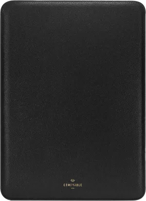 Comfyable Laptop Sleeve 13 Inch Precisely Compatible with MacBook Air M4 2025-2018 & MacBook Pro M2 2022 M1 2020-2016, Faux Leather Cover Case, Black
