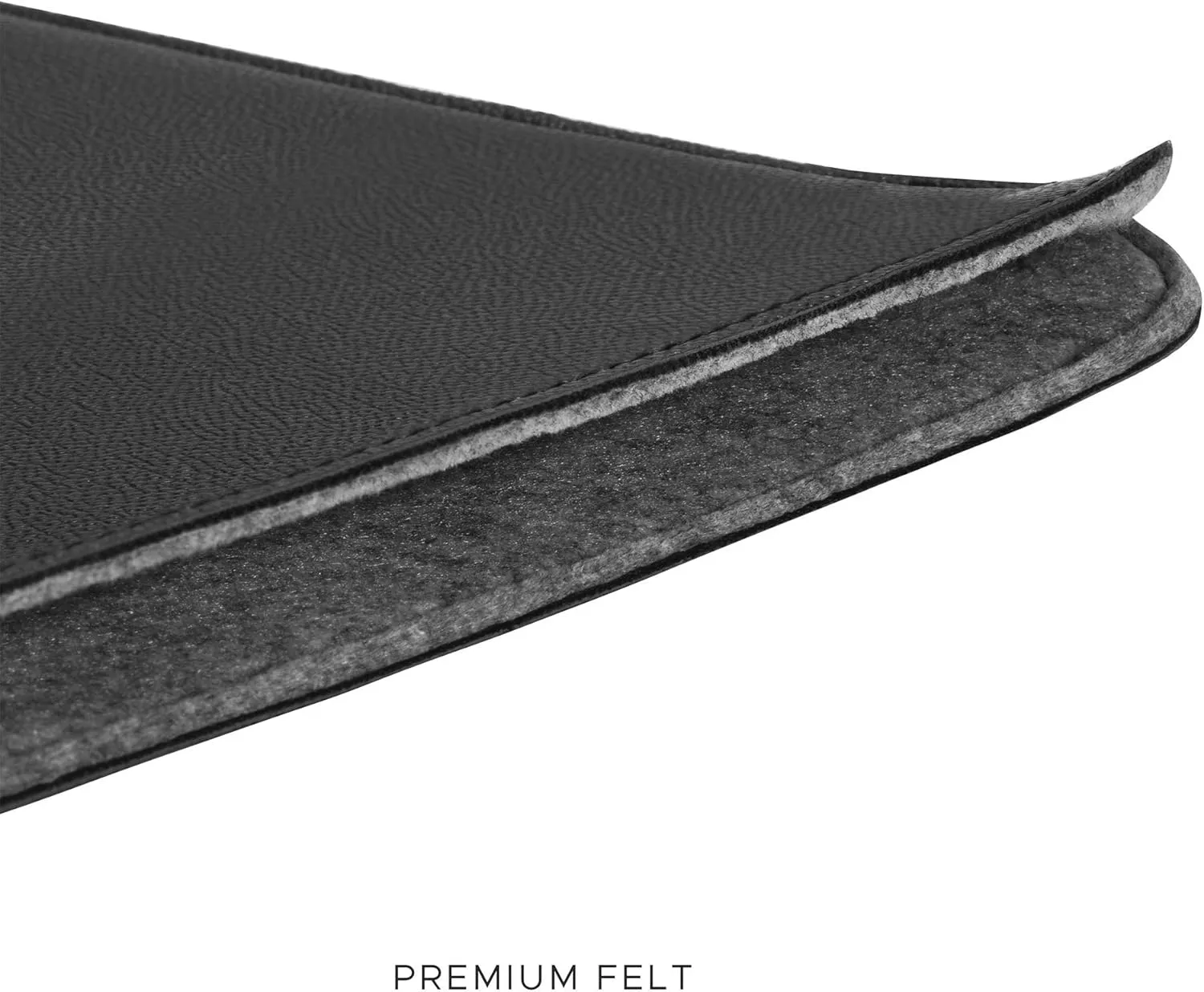 Comfyable Laptop Sleeve 13 Inch Precisely Compatible with MacBook Air M4 2025-2018 & MacBook Pro M2 2022 M1 2020-2016, Faux Leather Cover Case, Black