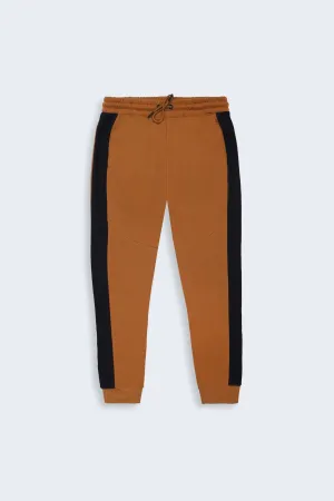 Contrast Panel Slim Fit Jogger Pants