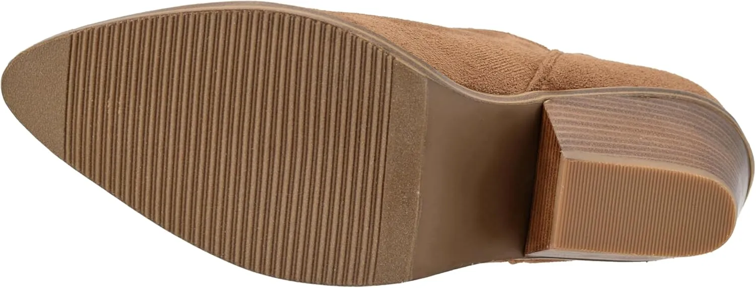 Corkys Footwear Sassy Pants 2.75-inch Stacked Heel Booties, Memory Foam Insoles, Easy Slip-On, Stylish, Comfortable Footwear for Fall