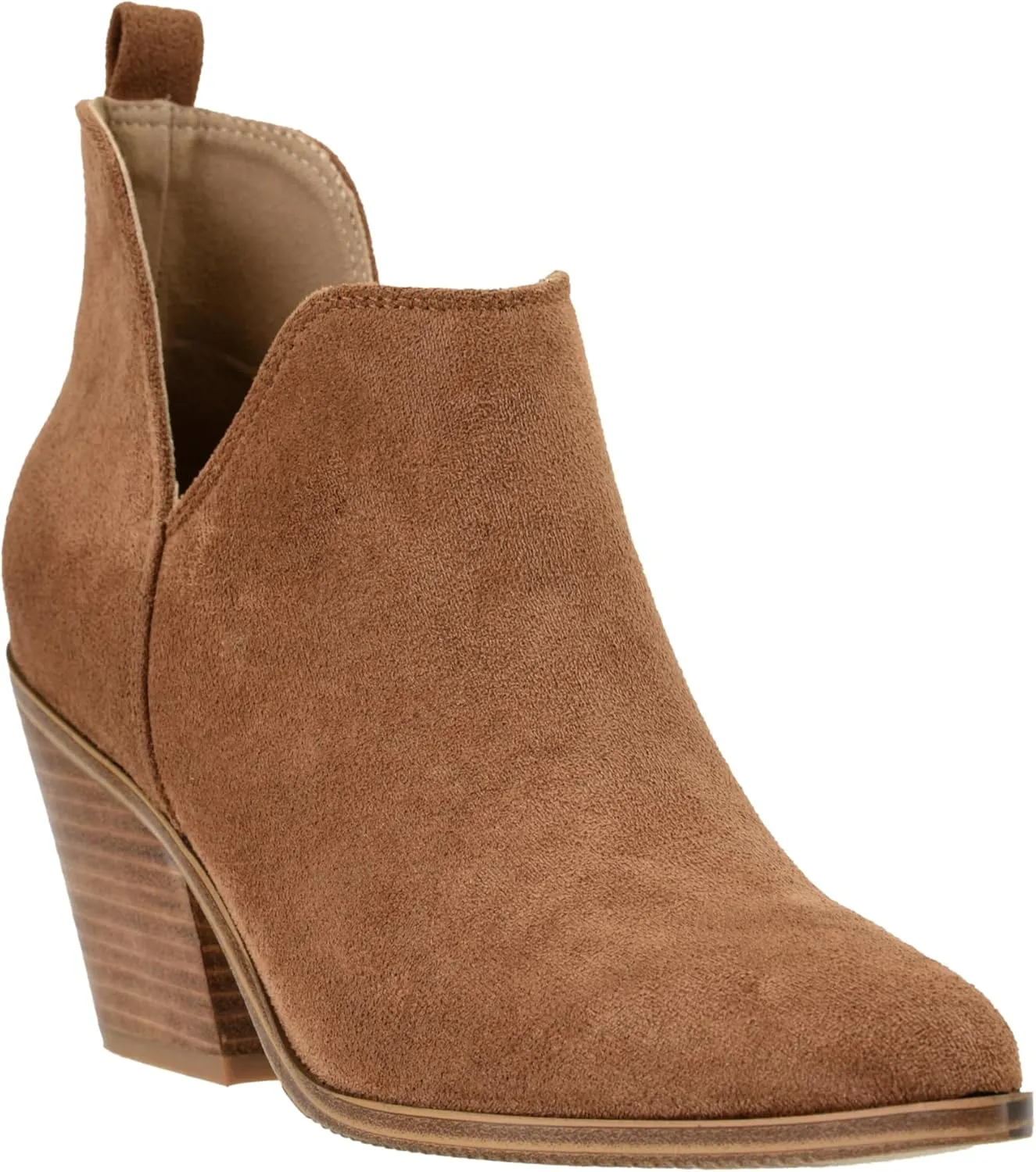 Corkys Footwear Sassy Pants 2.75-inch Stacked Heel Booties, Memory Foam Insoles, Easy Slip-On, Stylish, Comfortable Footwear for Fall