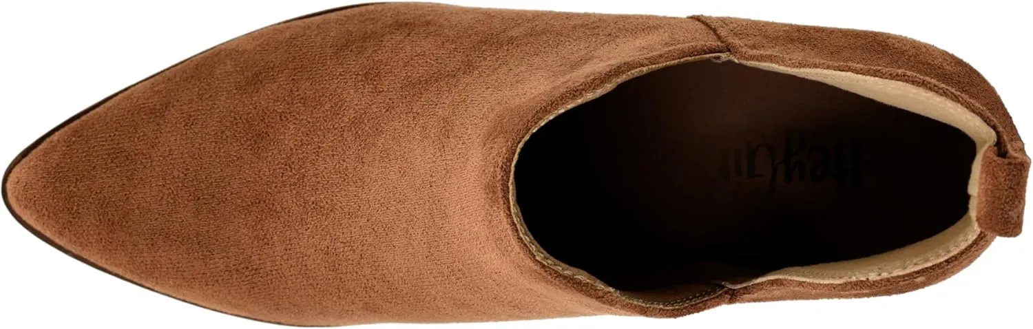 Corkys Footwear Sassy Pants 2.75-inch Stacked Heel Booties, Memory Foam Insoles, Easy Slip-On, Stylish, Comfortable Footwear for Fall