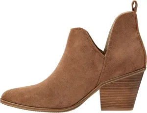 Corkys Footwear Sassy Pants 2.75-inch Stacked Heel Booties, Memory Foam Insoles, Easy Slip-On, Stylish, Comfortable Footwear for Fall
