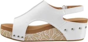 Corkys Footwear Women's Volta II Wedge Sandal - 2 Inch Cushioned Wedge, Hook & Loop Closure for Comfort & Style, Perfect for Casual & Dressy Outfits, All Day Wear