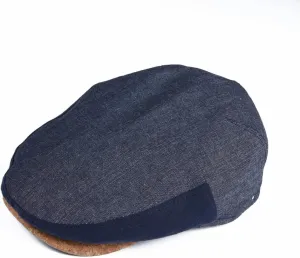 Cotton Linen Made in Ukraine Summer Driving Cap Flat Cap with Cork Peak