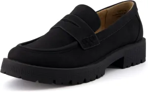 CUSHIONAIRE Women's Curtis Slip on Loafer  Memory Foam, Wide Widths Available