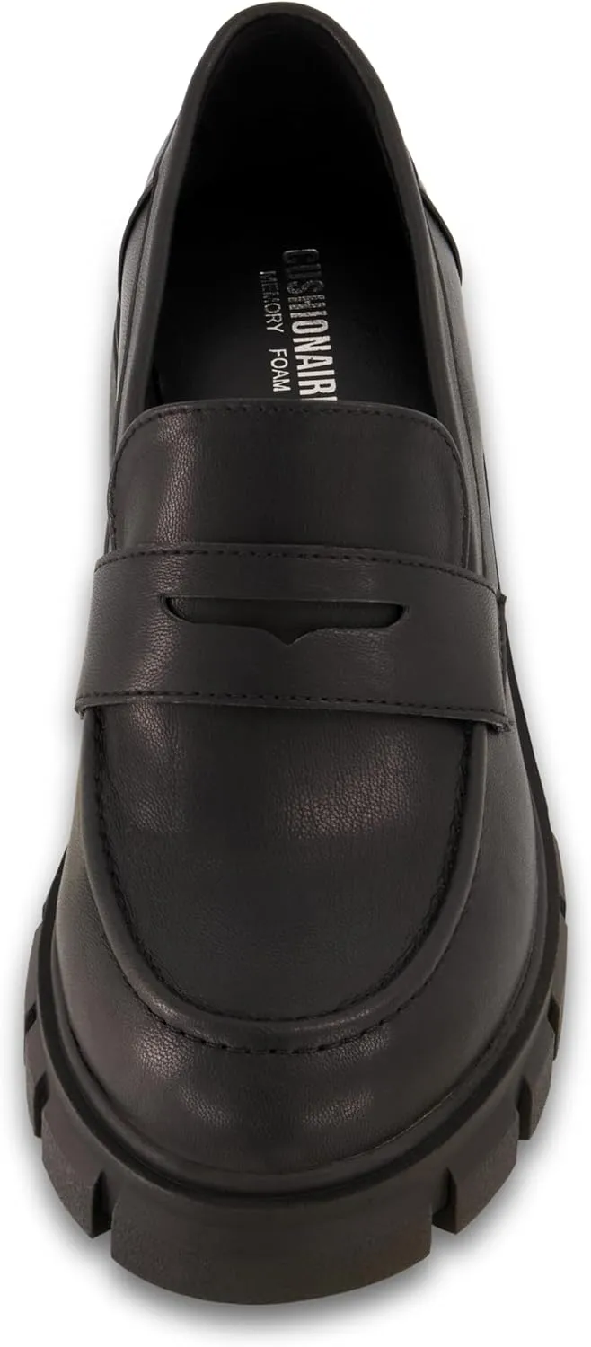 CUSHIONAIRE Women's Pierce Slip on Loafer  Memory Foam, Wide Widths Available
