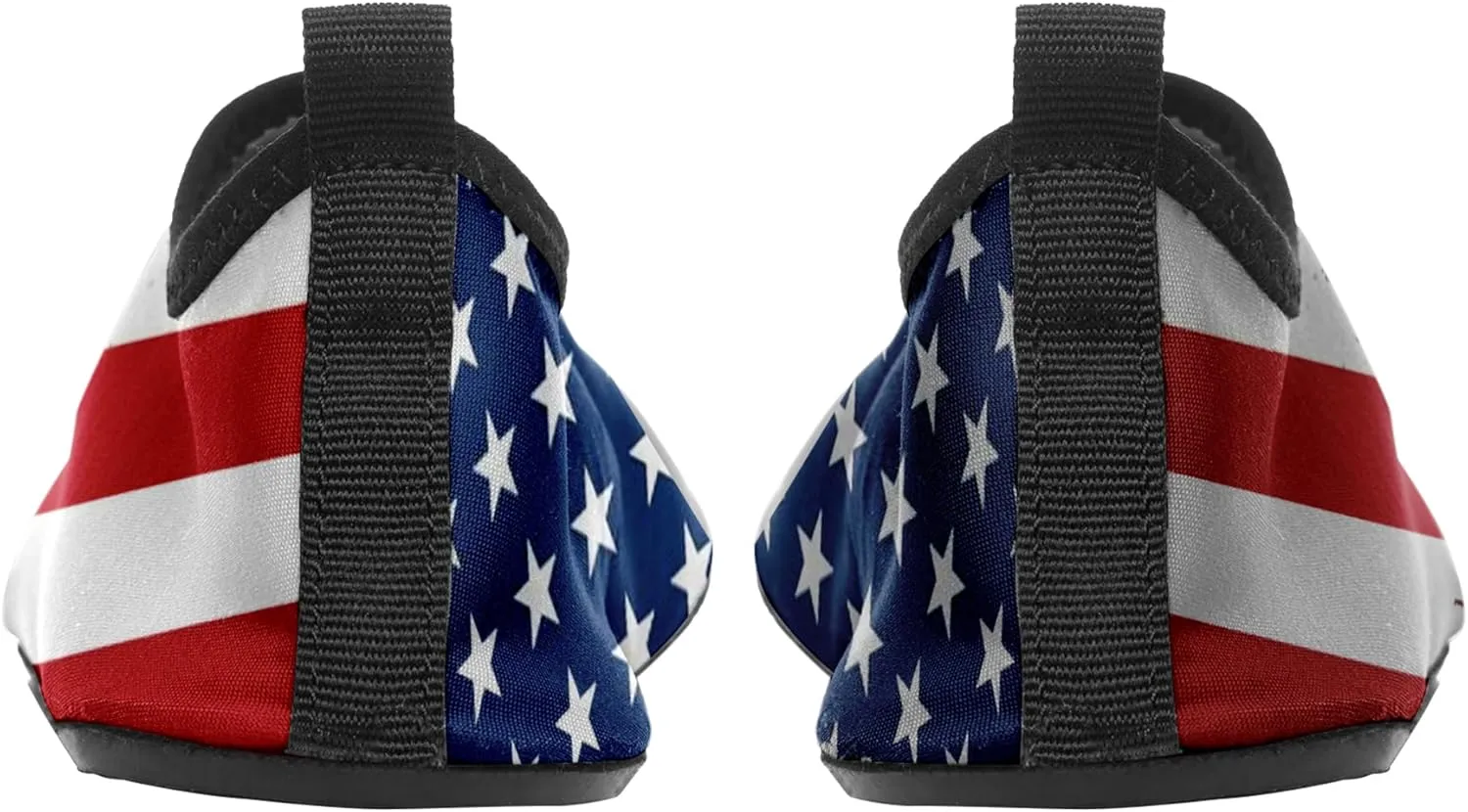 Customizable USA Flag Quick-Dry Water Shoes Stretch Fabric Slip-On Barefoot Beach Shoes Aqua Yoga Socks for Swim Surf