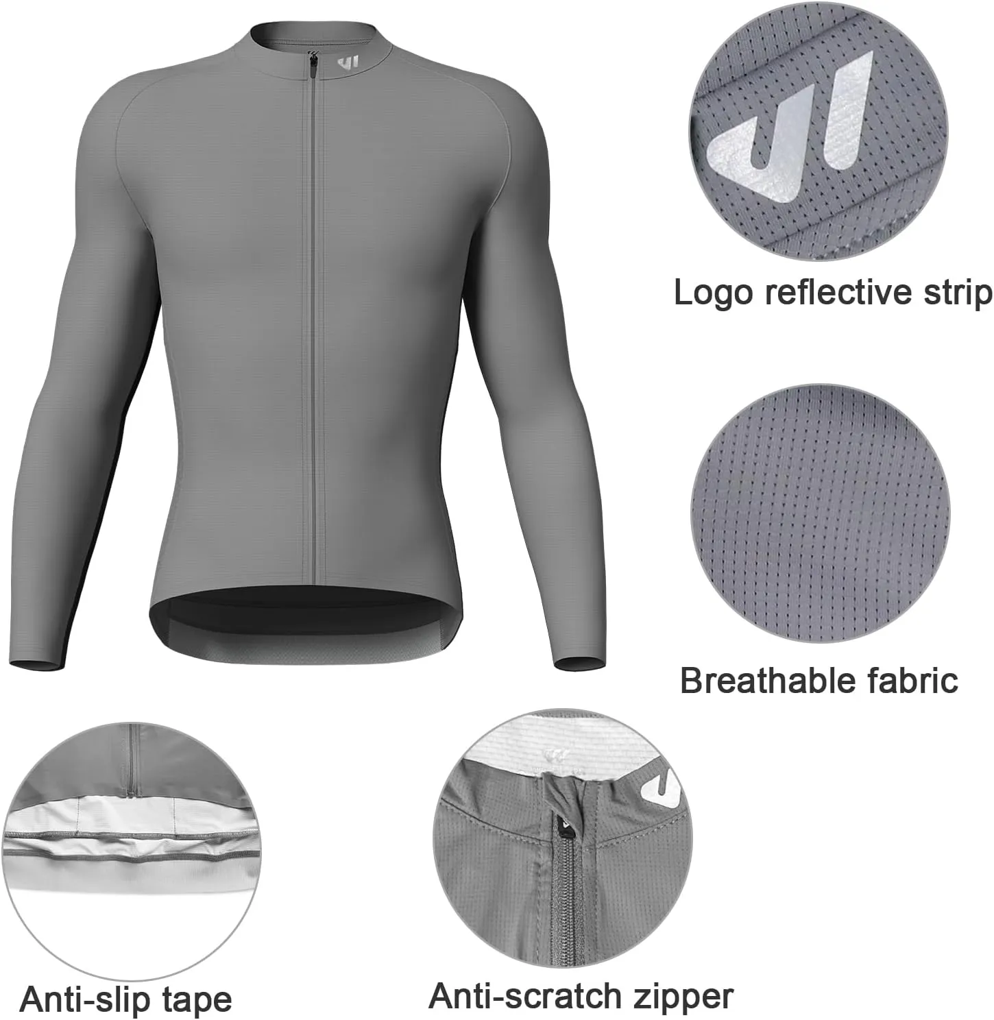 Cycling Jersey Men Short Sleeve, Road Bike Jerseys Full Zipper with Pockets, Bicycle Clothing Breathable Quick Dry