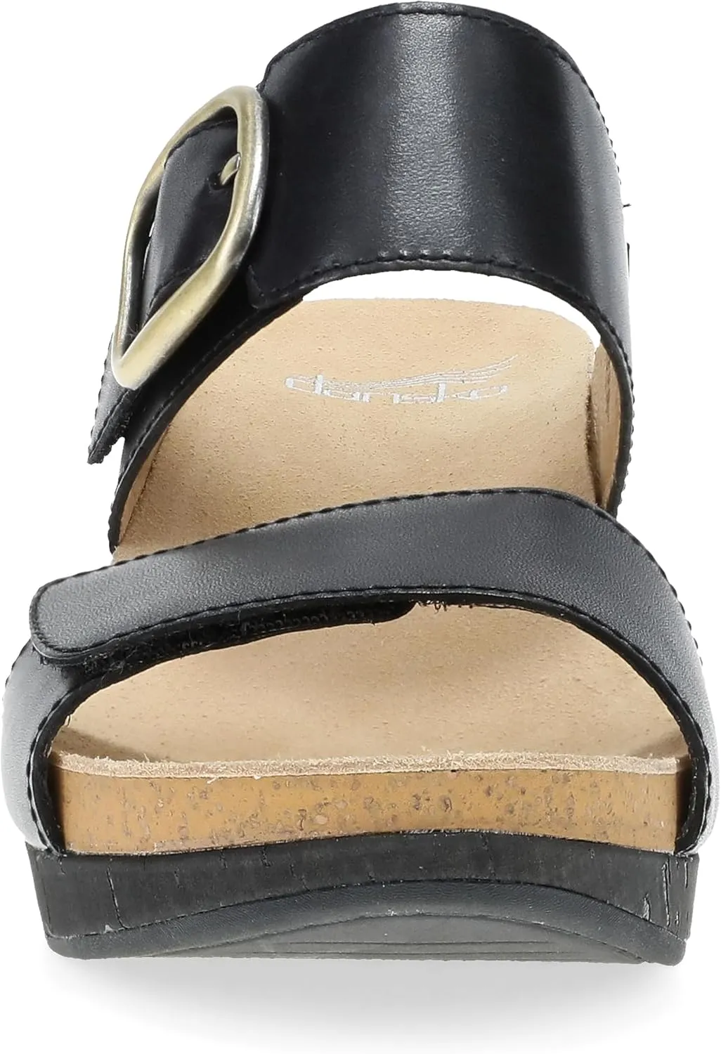 Dansko Shannon Slip-On Wedge Sandal for Women - Cork/EVA Wedge with Arch Support -Fully Adjustable Straps-Versatile Casual to Dressy Footwear