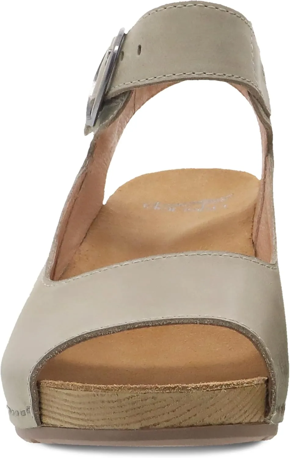 Dansko Tiana Slip-On Platform Sandal for Women – Cushioned, Contoured Footbed for All-Day Comfort and Support – Hook & Loop Strap with Buckle Detail – Lightweight Rubber Outsole