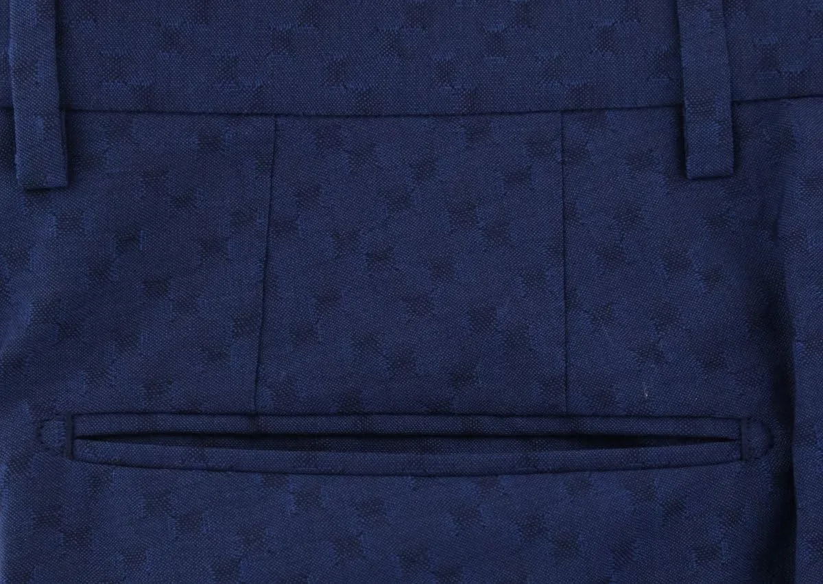 Dark Blue Solid Pants - Slim