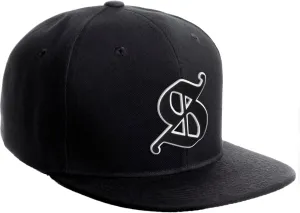 Daxton Classic Snapback Old English Alphabet A to Z Numbers Initials Flat Bill Visor Cap