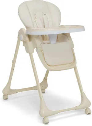 Delta Children Little Folks 2-in-1 SlimFold High Chair for Babies and Toddlers, Cream