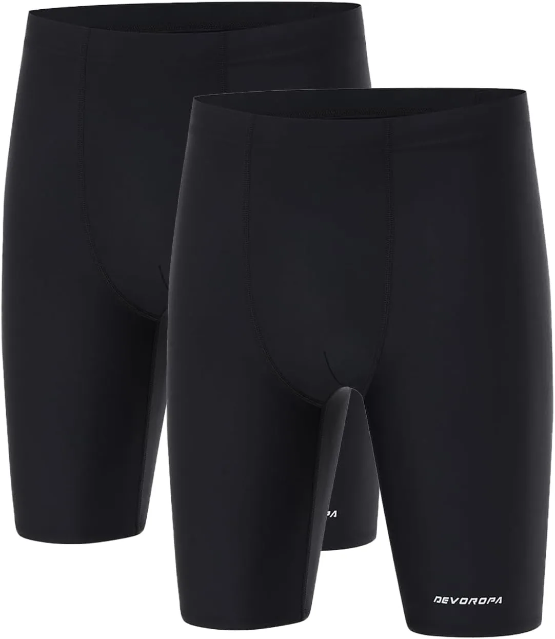 DEVOROPA Boys' Swim Jammers Youth Competitive Swim Team Suit Quick Dry Athletic Swimming Shorts UPF 50 Slim/Regular/Husky Fit