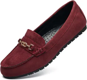 DeYashopin Women's Loafer Shoes Leisure Slip On Work Shoes Comfort Walking Flats