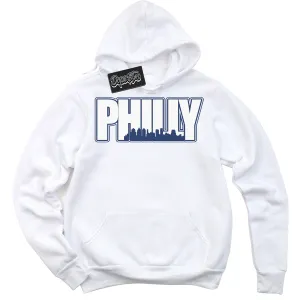 Diffused Blue 11s Sneaker Hoodie Philly Graphic