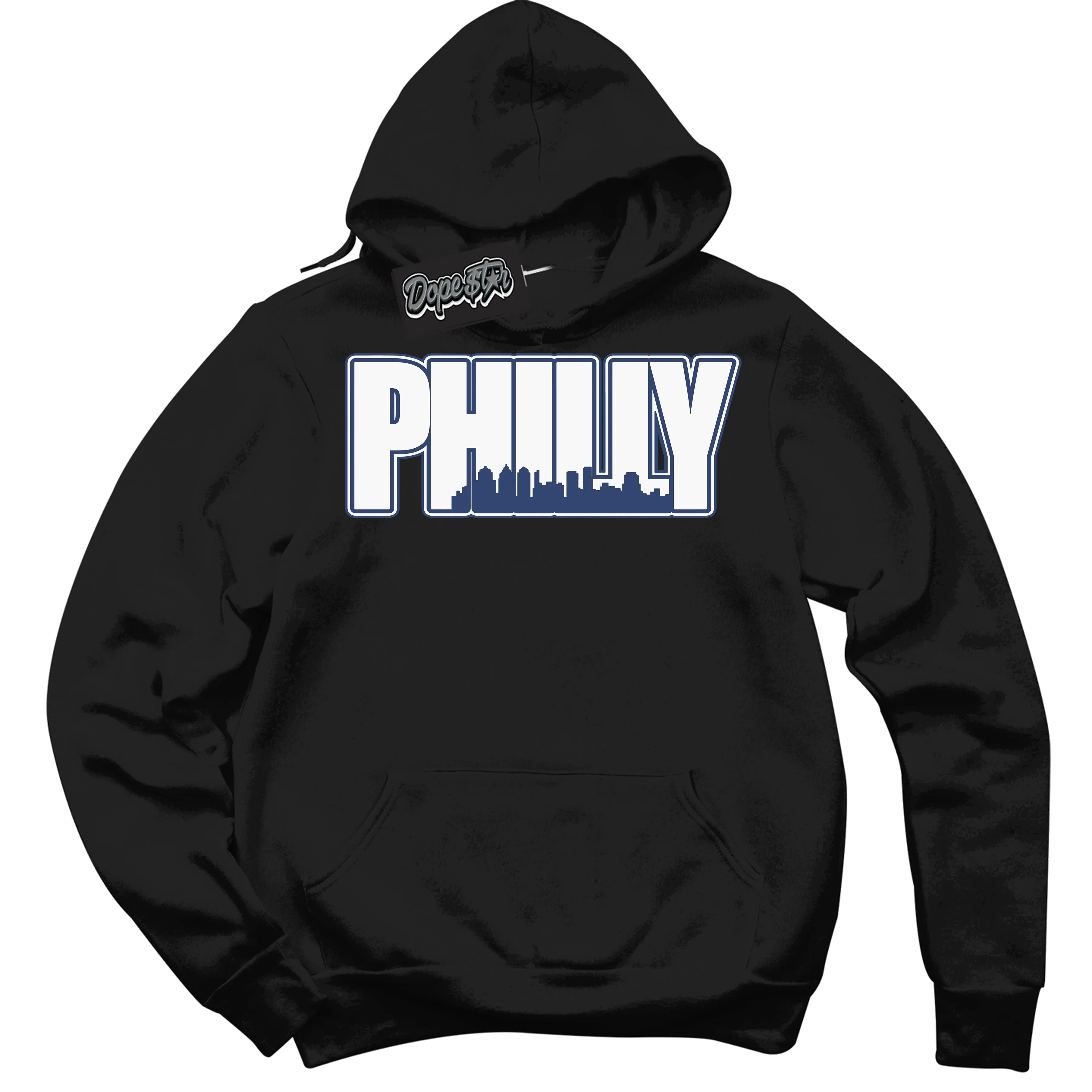 Diffused Blue 11s Sneaker Hoodie Philly Graphic