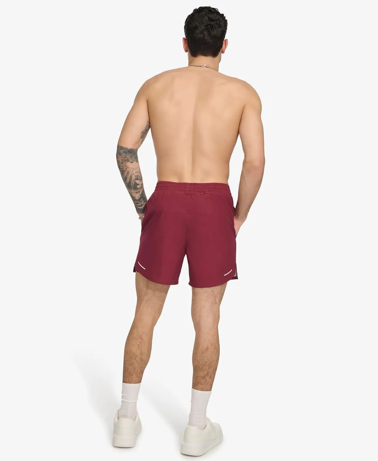 DKNY Men's Stretch Quick Dry Volley UPF 40  Protection Swim Trunk
