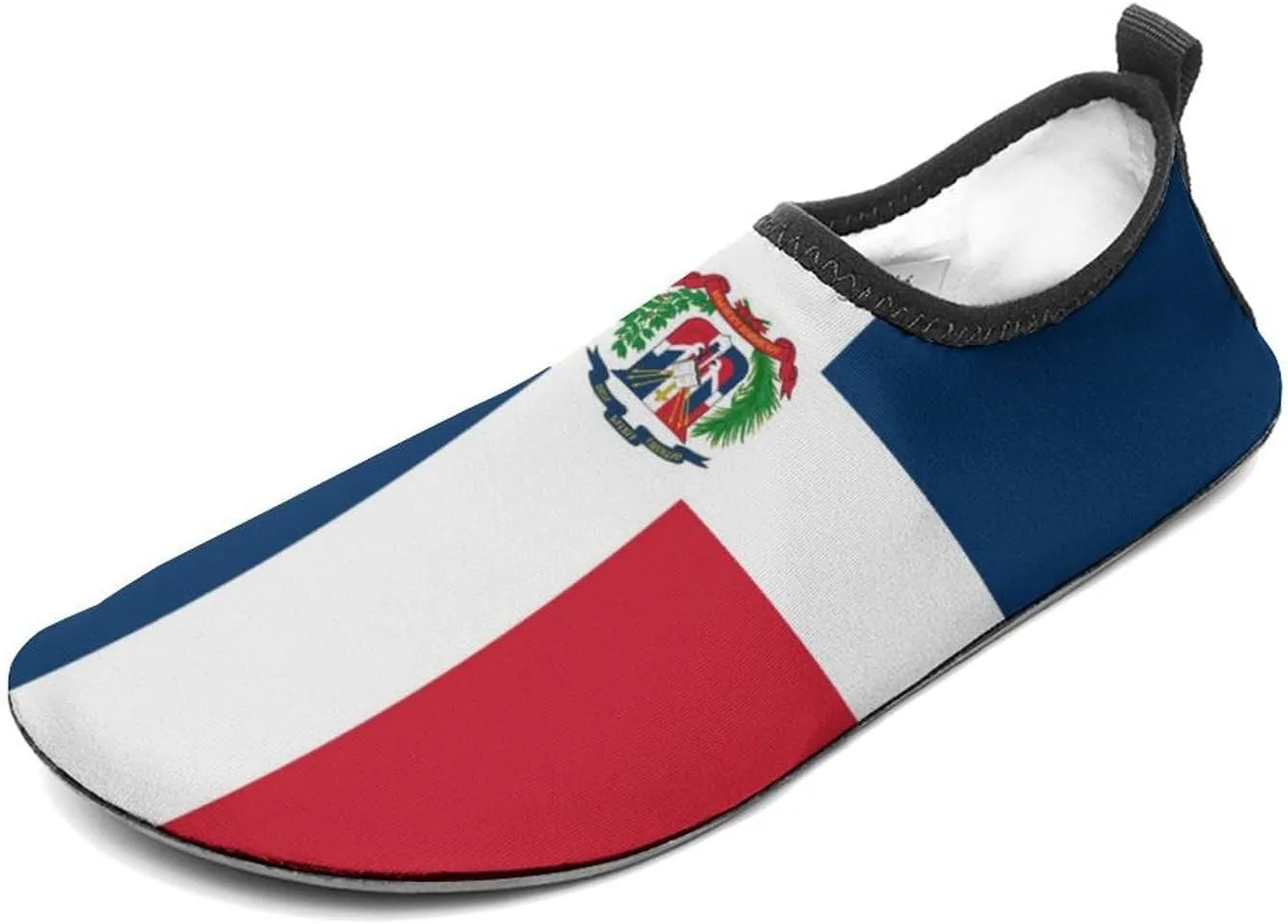 Dominican Republic Flag Water Shoes for Women Men Quick-Dry Aqua Socks Swim Beach Barefoot Yoga Surf Pool Camping