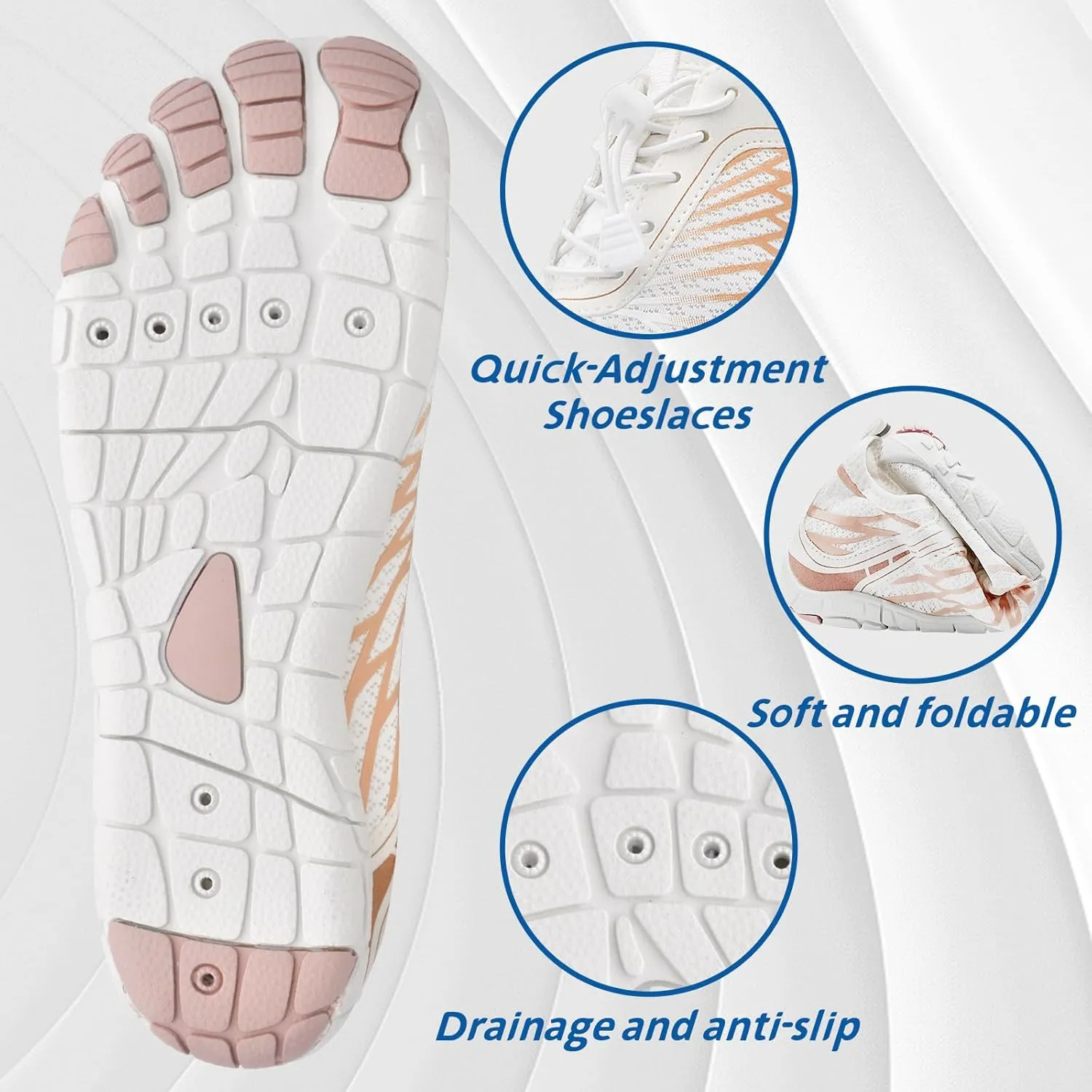 DOTH Barefoot Shoes for Women, Men Pro Footwear Wide Toe Box, Non Slip Grounded Hike Shoes for Running Walking
