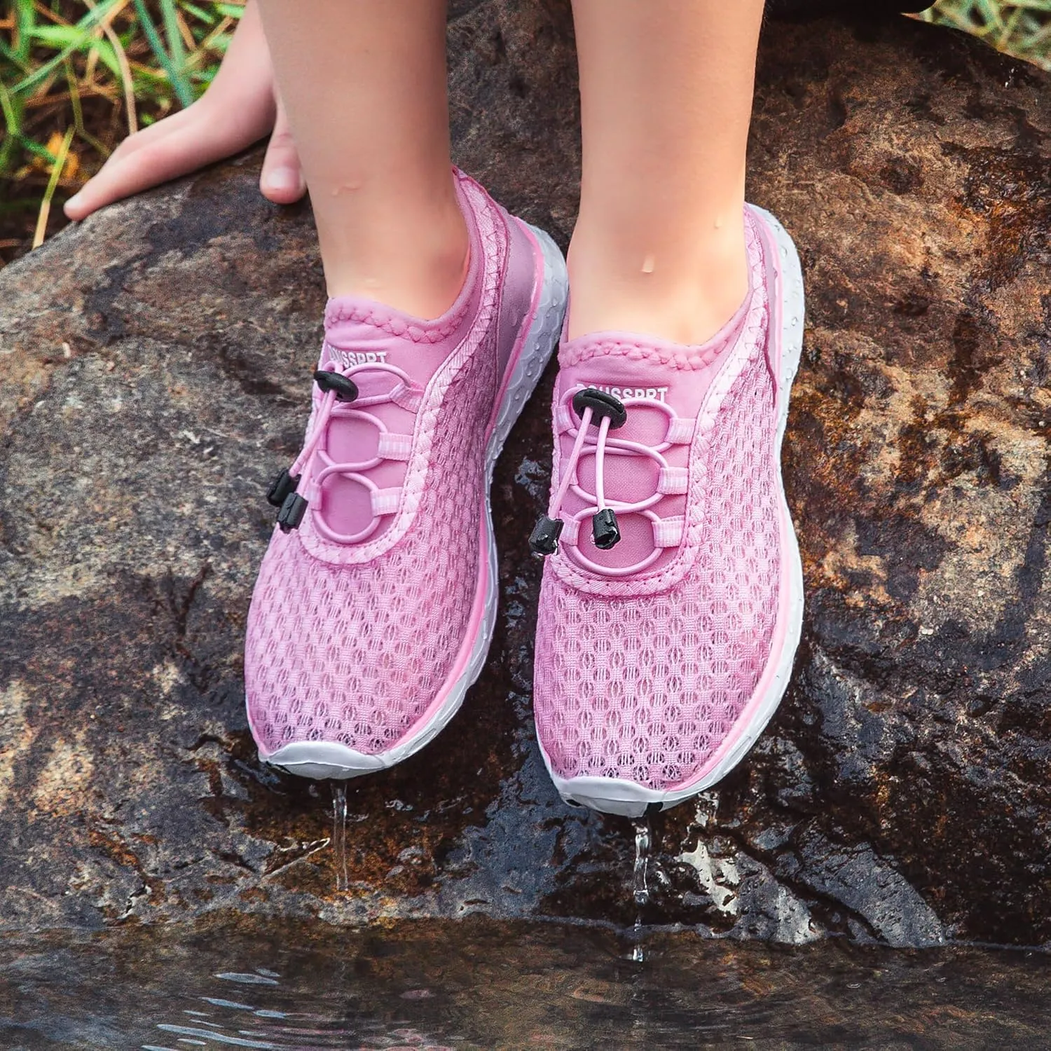 DOUSSPRT Water Shoes for Kids Boys Girls Quick Dry Beach Sports Swim Pool Aqua Shoes for Toddler/Little Kid/Big Kid