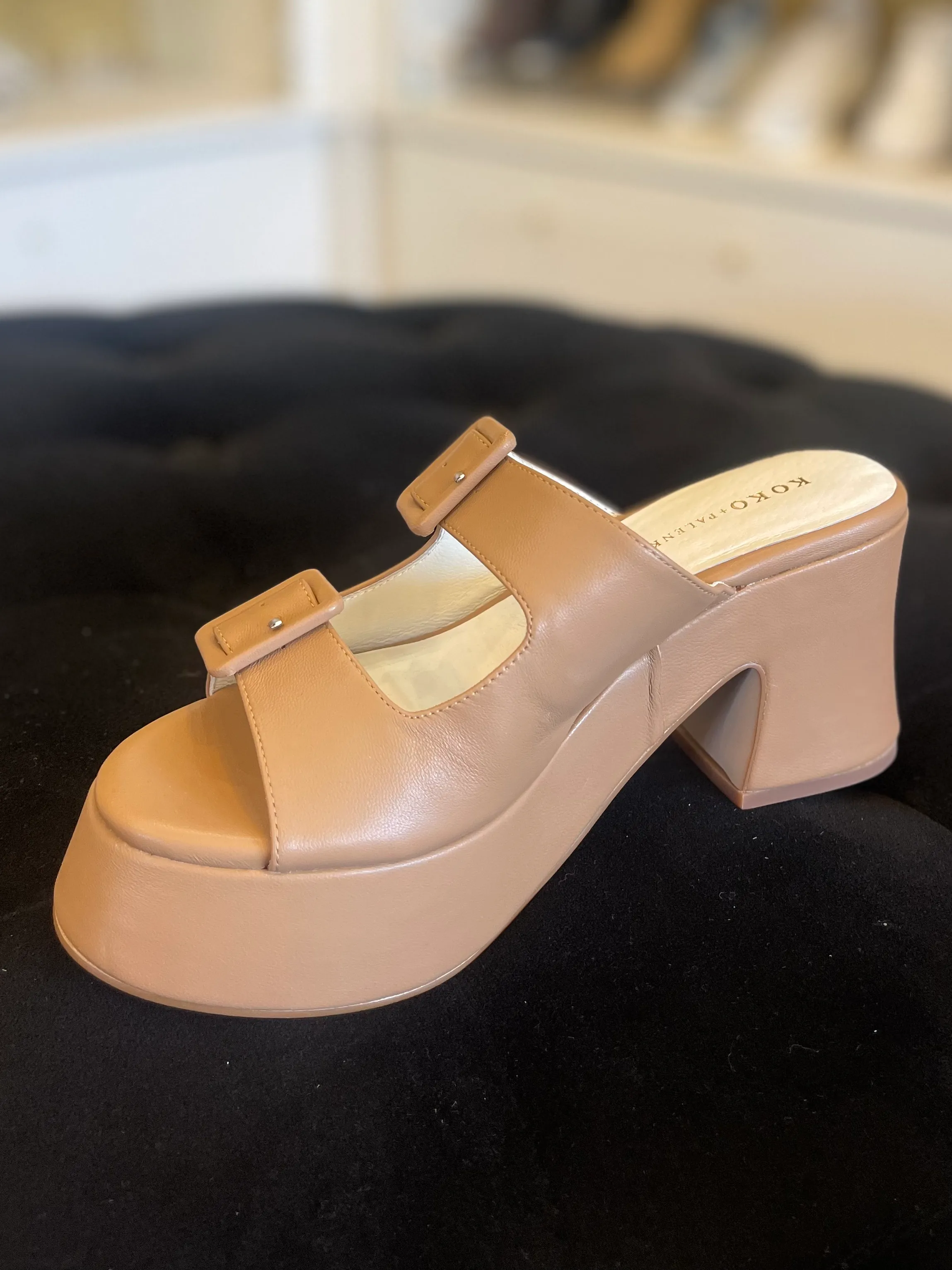 Downtown Platform - Mushroom Leather