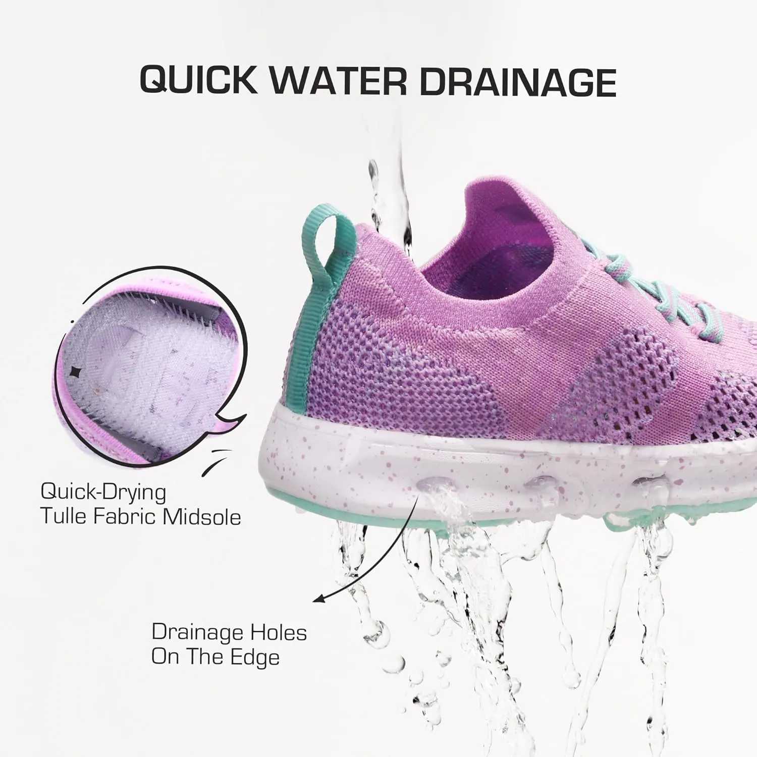 DREAM PAIRS Boys Girls Sneakers Kids Slip on Summer Quick Dry Lightweight Aqua Water Shoes