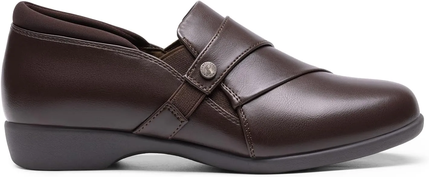 DREAM PAIRS Loafer for Women Slip-on Comfortable Dressy Loafers Business Casual Work Office Loafer Shoes Faux Leather Round Toe with Arch Support