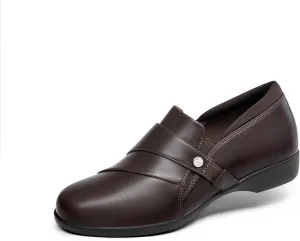 DREAM PAIRS Loafer for Women Slip-on Comfortable Dressy Loafers Business Casual Work Office Loafer Shoes Faux Leather Round Toe with Arch Support