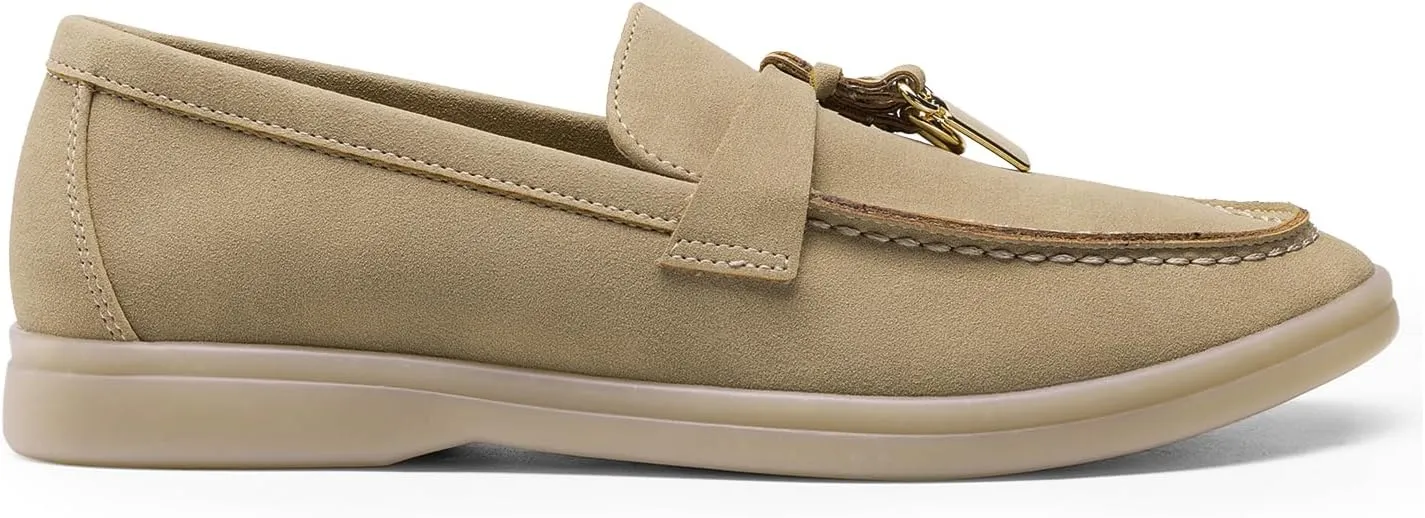 DREAM PAIRS Women's Loafers Suede Loafer Slip-on Comfortable Casual Dressy Business Work Shoes with Arch Support