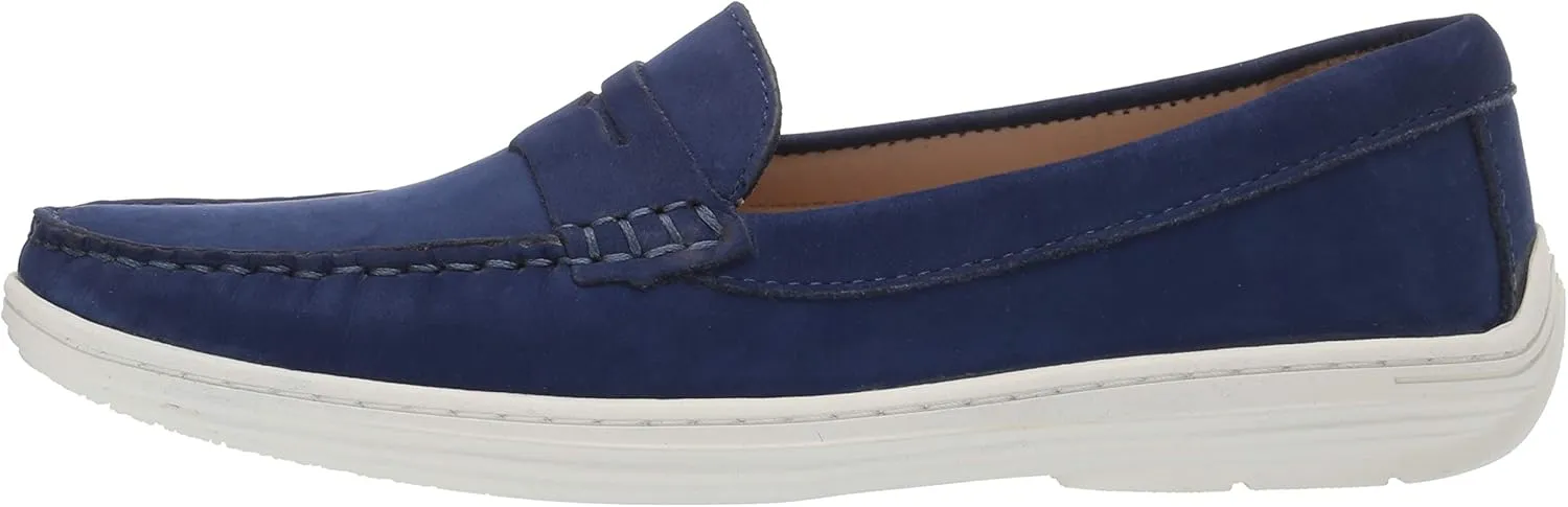 Driver Club USA Unisex-Child Leather Casual Comfort Slip on Moccasin Penny Loafer Driving Style
