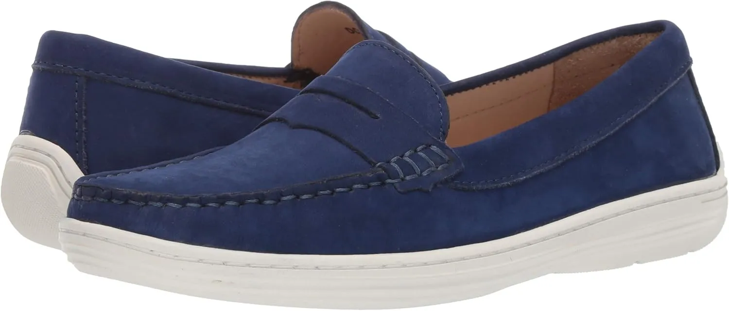 Driver Club USA Unisex-Child Leather Casual Comfort Slip on Moccasin Penny Loafer Driving Style